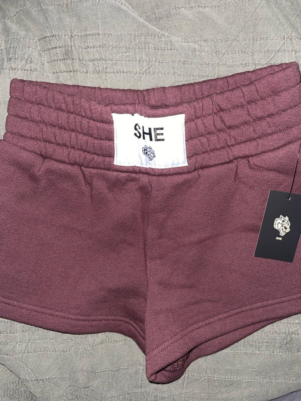 SHEFIT Plum High-Waist Athletic Lounge Shorts